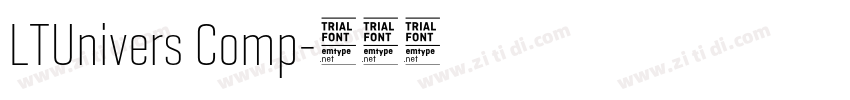 LTUnivers Comp字体转换